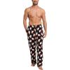 GYS Men’s Bamboo Viscose Pajama Pants, Soft Sleep Lounge Pants Comfy Pj Bottoms with Pockets & Drawstring(Santa Claus Black)