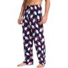 GYS Men’s Bamboo Viscose Pajama Pants, Soft Sleep Lounge Pants Comfy Pj Bottoms with Pockets & Drawstring(Santa Claus Navy)