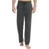 GYS Men’s Bamboo Viscose Pajama Pants, Soft Sleep Lounge Pants Comfy Pj Bottoms with Pockets & Drawstring(Dark Heather Grey)