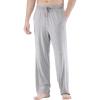 GYS Men’s Bamboo Viscose Pajama Pants, Soft Sleep Lounge Pants Comfy Pj Bottoms with Pockets & Drawstring(Heather Grey)