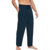 GYS Men’s Bamboo Viscose Pajama Pants, Soft Sleep Lounge Pants Comfy Pj Bottoms with Pockets & Drawstring(Indigo Blue)