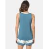 GYS Bamboo Viscose Pajamas for Women, Ultra Soft Summer Tank Top and Shorts Sleepwear Set with Lace Trim(D- Green)
