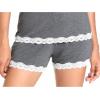 GYS Bamboo Viscose Pajamas for Women, Ultra Soft Summer Tank Top and Shorts Sleepwear Set with Lace Trim(Dark Heather Grey)