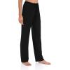 GYS Bamboo Viscose Women’s Pajama Pants, Lightweight Comfy Casual Lounge Yoga Pants, Pj Bottoms Sleep Pants with Drawstring(A-black)