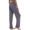 GYS Bamboo Viscose Women’s Pajama Pants, Lightweight Comfy Casual Lounge Yoga Pants, Pj Bottoms Sleep Pants with Drawstring(A-dark Grey)