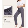 GYS Bamboo Viscose Women’s Pajama Pants, Lightweight Comfy Casual Lounge Yoga Pants, Pj Bottoms Sleep Pants with Drawstring(A-dark Grey)