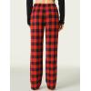 GYS Bamboo Viscose Women’s Pajama Pants, Lightweight Comfy Casual Lounge Yoga Pants, Pj Bottoms Sleep Pants with Drawstring(A-red Buffalo Plaid)