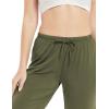GYS Bamboo Viscose Women’s Pajama Pants, Lightweight Comfy Casual Lounge Yoga Pants, Pj Bottoms Sleep Pants with Drawstring(Avocado)