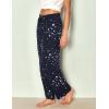 GYS Bamboo Viscose Women’s Pajama Pants, Lightweight Comfy Casual Lounge Yoga Pants, Pj Bottoms Sleep Pants with Drawstring(Blue Stars)
