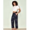 GYS Bamboo Viscose Women’s Pajama Pants, Lightweight Comfy Casual Lounge Yoga Pants, Pj Bottoms Sleep Pants with Drawstring(Blue Stars)