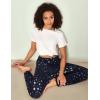 GYS Bamboo Viscose Women’s Pajama Pants, Lightweight Comfy Casual Lounge Yoga Pants, Pj Bottoms Sleep Pants with Drawstring(Blue Stars)