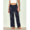 GYS Bamboo Viscose Women’s Pajama Pants, Lightweight Comfy Casual Lounge Yoga Pants, Pj Bottoms Sleep Pants with Drawstring(Blue Stars)