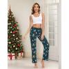 GYS Bamboo Viscose Women’s Pajama Pants, Lightweight Comfy Casual Lounge Yoga Pants, Pj Bottoms Sleep Pants with Drawstring(Christmas Green)