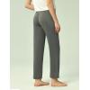 GYS Bamboo Viscose Women’s Pajama Pants, Lightweight Comfy Casual Lounge Yoga Pants, Pj Bottoms Sleep Pants with Drawstring(Dark Heather Grey)