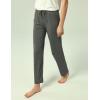 GYS Bamboo Viscose Women’s Pajama Pants, Lightweight Comfy Casual Lounge Yoga Pants, Pj Bottoms Sleep Pants with Drawstring(Dark Heather Grey)