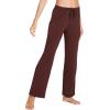 GYS Bamboo Viscose Women’s Pajama Pants, Lightweight Comfy Casual Lounge Yoga Pants, Pj Bottoms Sleep Pants with Drawstring(Ficus Red)
