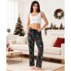GYS Bamboo Viscose Women’s Pajama Pants, Lightweight Comfy Casual Lounge Yoga Pants, Pj Bottoms Sleep Pants with Drawstring(Holly)