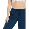 GYS Bamboo Viscose Women’s Pajama Pants, Lightweight Comfy Casual Lounge Yoga Pants, Pj Bottoms Sleep Pants with Drawstring(Ink Blue)