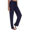 GYS Bamboo Viscose Women’s Pajama Pants, Lightweight Comfy Casual Lounge Yoga Pants, Pj Bottoms Sleep Pants with Drawstring(Navy)
