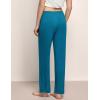 GYS Bamboo Viscose Women’s Pajama Pants, Lightweight Comfy Casual Lounge Yoga Pants, Pj Bottoms Sleep Pants with Drawstring(Teal Blue)