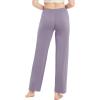 GYS Bamboo Viscose Women’s Pajama Pants, Lightweight Comfy Casual Lounge Yoga Pants, Pj Bottoms Sleep Pants with Drawstring(Violet)