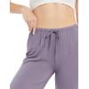 GYS Bamboo Viscose Women’s Pajama Pants, Lightweight Comfy Casual Lounge Yoga Pants, Pj Bottoms Sleep Pants with Drawstring(Violet)