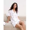 GYS Premium Women’s Short Sleeve Pajama Set Notch Collar Button Down 2 Piece Sleep Sets, Viscose from Bamboo(Mother’s Embrace)