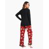 GYS Viscose from Bamboo Women’s Pajama Sets Super Soft Long Sleeve Sleepwear Comfy Winter Pjs Sets S-4X(A- Round Neck- Christmas Red)
