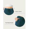 LazyCozy Women’s Bamboo-Derived Viscose Capri Pajama Pants, Casual Wide Leg Lounge Pants Pajama Bottoms(Black Green)
