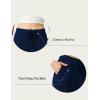 LazyCozy Women’s Bamboo-Derived Viscose Capri Pajama Pants, Casual Wide Leg Lounge Pants Pajama Bottoms(Navy)