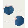 LazyCozy Women’s Bamboo-Derived Viscose Capri Pajama Pants, Casual Wide Leg Lounge Pants Pajama Bottoms(Teal Blue)