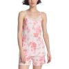 GYS Cami Pajama Set for Women Soft Bamboo Viscose Camisole Tops and Shorts Sleepwear(Peony)