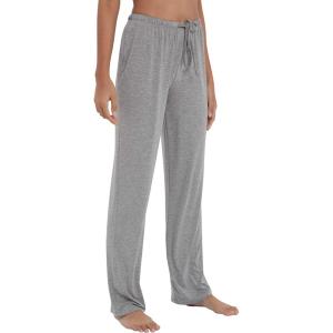 GYS Bamboo Viscose Women’s Pajama Pants, Lightweight Comfy Casual Lounge Yoga Pants, Pj Bottoms Sleep Pants with Drawstring(A-heather Grey)