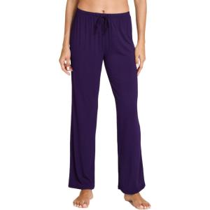 GYS Bamboo Viscose Women’s Pajama Pants, Lightweight Comfy Casual Lounge Yoga Pants, Pj Bottoms Sleep Pants with Drawstring(Purple)