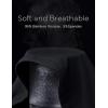 GYS Bamboo Viscose Men’s Pajama Sets Long Sleeve 2 Piece Lounge Set with Pockets(Black)