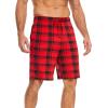 GYS Men’s Bamboo Viscose Shorts, Soft Pajama Shorts with Pockets, Moisture-Wicking Casual Shorts Loungewear Sleep Bottoms(Buffalo Plaid)