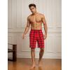 GYS Men’s Bamboo Viscose Shorts, Soft Pajama Shorts with Pockets, Moisture-Wicking Casual Shorts Loungewear Sleep Bottoms(Buffalo Plaid)