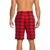 GYS Men’s Bamboo Viscose Shorts, Soft Pajama Shorts with Pockets, Moisture-Wicking Casual Shorts Loungewear Sleep Bottoms(Buffalo Plaid)