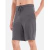 GYS Men’s Bamboo Viscose Shorts, Soft Pajama Shorts with Pockets, Moisture-Wicking Casual Shorts Loungewear Sleep Bottoms(Cervinus)