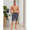 GYS Men’s Bamboo Viscose Shorts, Soft Pajama Shorts with Pockets, Moisture-Wicking Casual Shorts Loungewear Sleep Bottoms(Cervinus)
