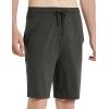 GYS Men’s Bamboo Viscose Shorts, Soft Pajama Shorts with Pockets, Moisture-Wicking Casual Shorts Loungewear Sleep Bottoms(Dark Heather Grey)