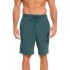 GYS Men’s Bamboo Viscose Shorts, Soft Pajama Shorts with Pockets, Moisture-Wicking Casual Shorts Loungewear Sleep Bottoms(Grayish Green)