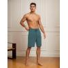 GYS Men’s Bamboo Viscose Shorts, Soft Pajama Shorts with Pockets, Moisture-Wicking Casual Shorts Loungewear Sleep Bottoms(Grayish Green)
