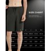GYS Men’s Bamboo Viscose Shorts, Soft Pajama Shorts with Pockets, Moisture-Wicking Casual Shorts Loungewear Sleep Bottoms(Navy & Red Plaid)