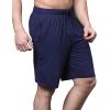 GYS Men’s Bamboo Viscose Shorts, Soft Pajama Shorts with Pockets, Moisture-Wicking Casual Shorts Loungewear Sleep Bottoms(Navy)