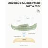 GYS Men’s Pajamas Set Soft Bamboo Viscose Long Sleeve Sleepwear and Long Pants 2 Piece Pjs Set Sleep Sets with Pockets(A-black)