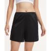 GYS Slip Shorts Culotte for Women Underwear Soft and Smooth Anti Chafing Pettipants(Black Mid)