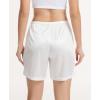 GYS Slip Shorts Culotte for Women Underwear Soft and Smooth Anti Chafing Pettipants(White Mid)