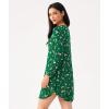 GYS Womens Bamboo Viscose Nightgown Super Soft Lightweight Night Shirts for Sleeping(Crewneck/Xmas Green)