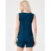 GYS Women’s Bamboo Viscose Pajamas Set – Sleeveless Tank Top and Sleep Shorts Summer Pjs Lightweight Cooling Sleepwear(Ink Blue)